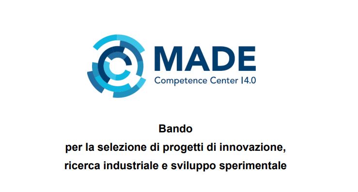 MADE, apre il bando da 1,2 milioni per progetti di Industria 4.0 delle PMI