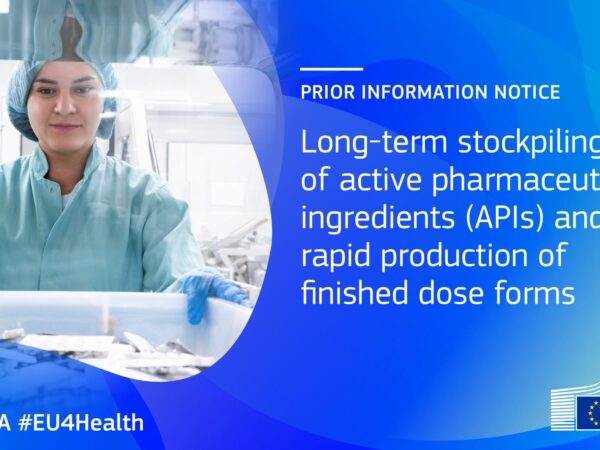 In arrivo bando HaDEA dedicato allo stoccaggio a lungo termine di API e produzione rapida di forme farmaceutiche finite.