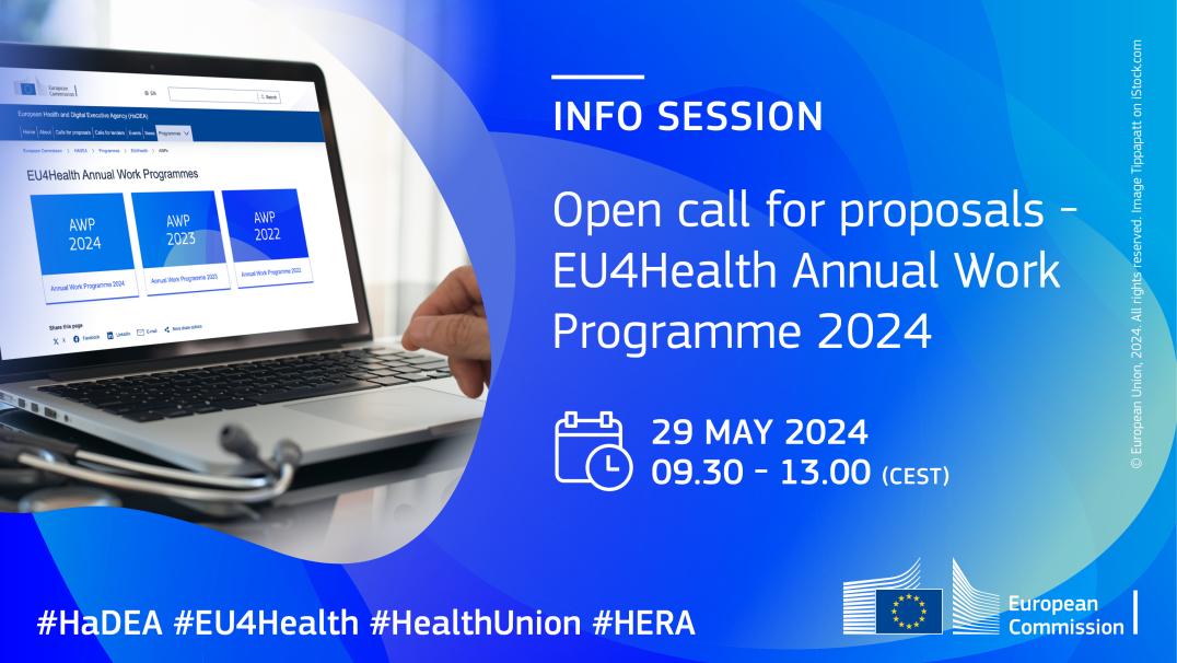 Info session: open call for proposals - EU4Health Annual Work Programme 2024